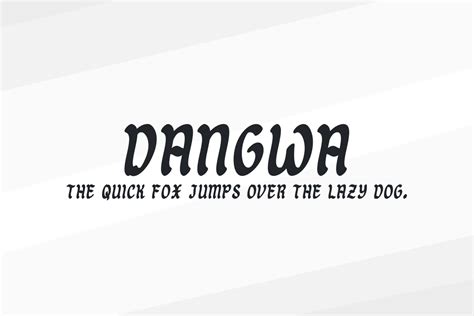 dangwa font.